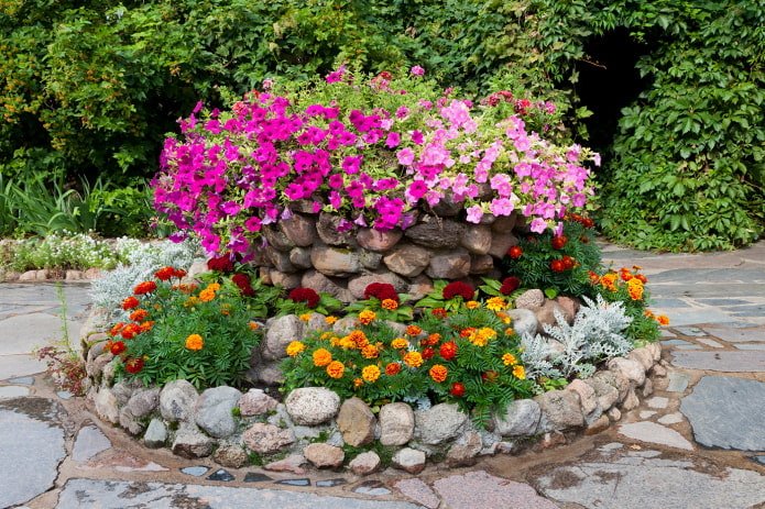 multi-tiered flowerbed