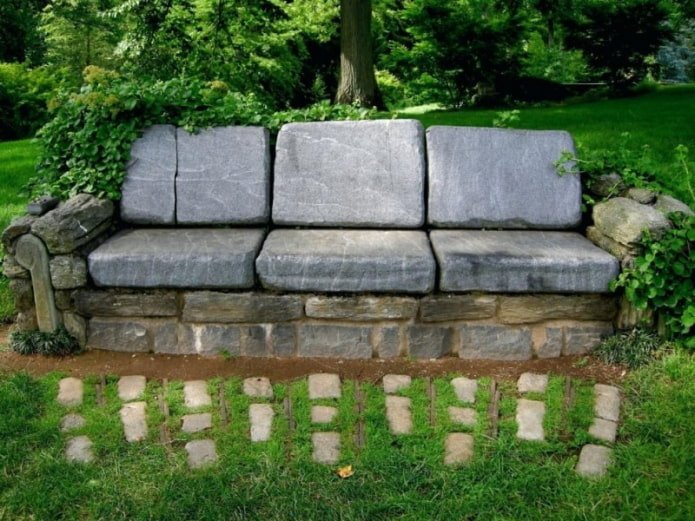 stone bench