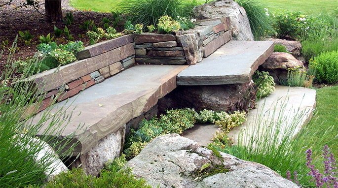 stone bench
