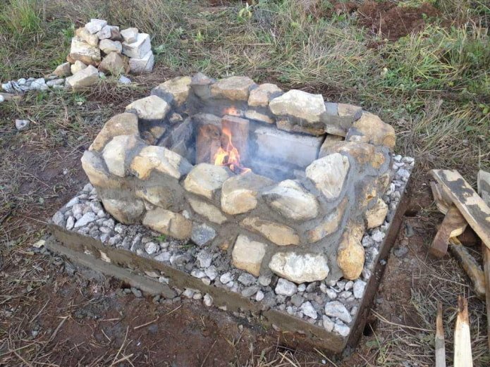stone barbecue
