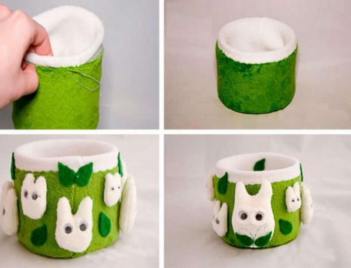 stages of making a pencil case