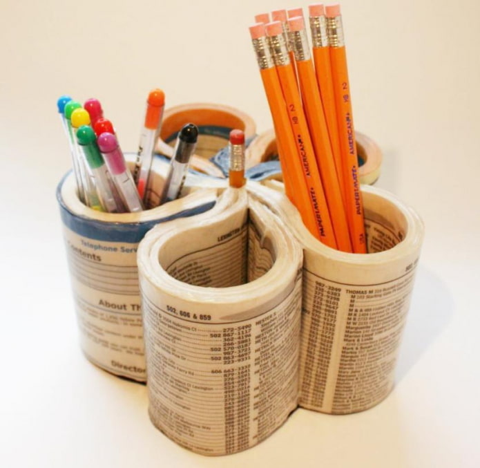 pencil holder from a book
