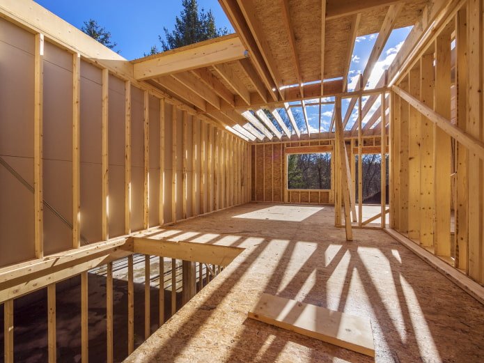 frame house from the inside