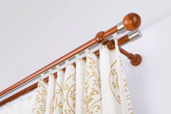 double-row curtain rod