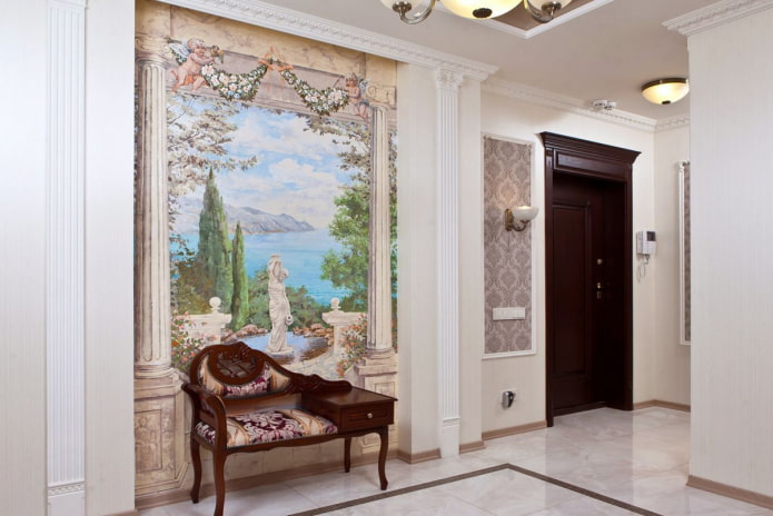 panel in the hallway interior