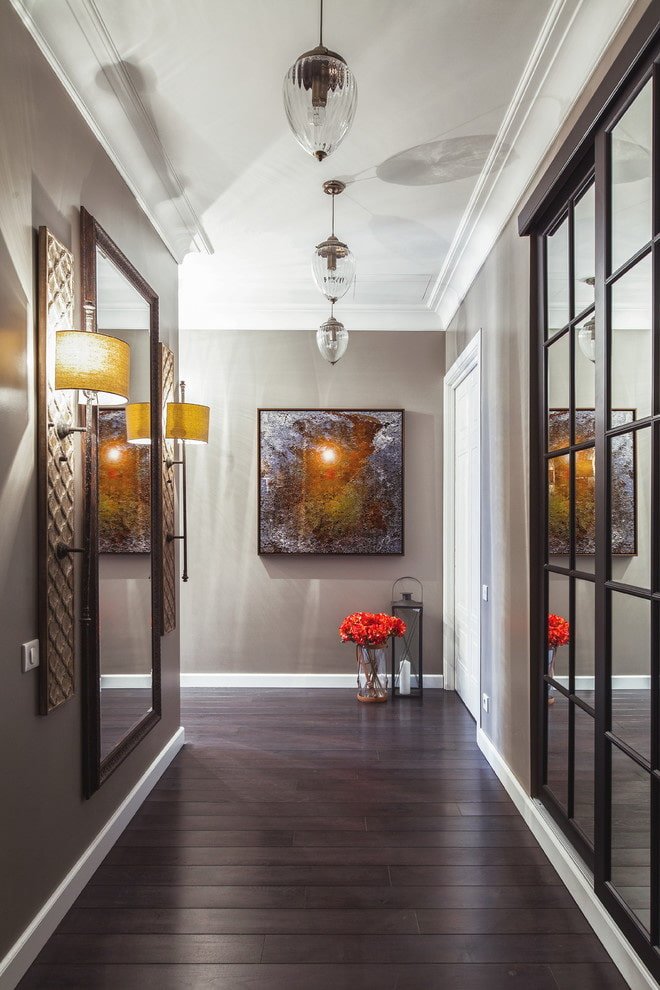 painting opposite the front door in the hallway