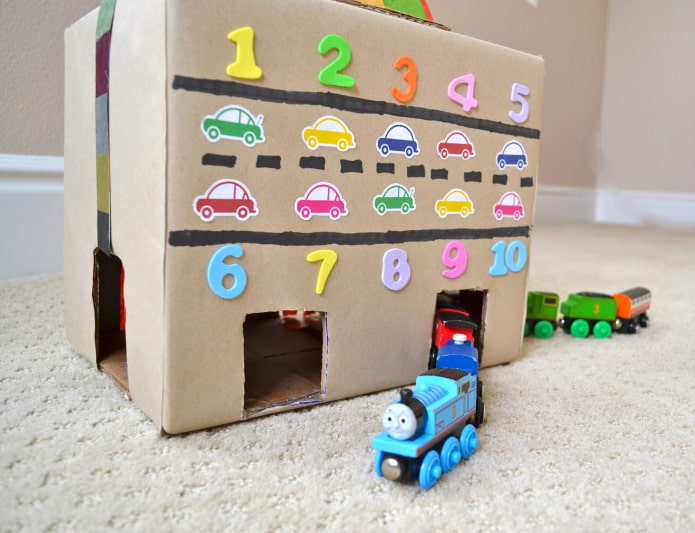 cardboard busy board for kids