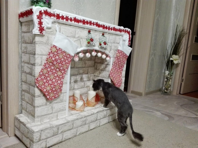fireplace from a box