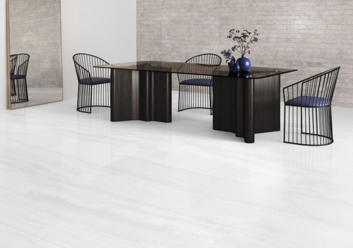 light porcelain stoneware for floors