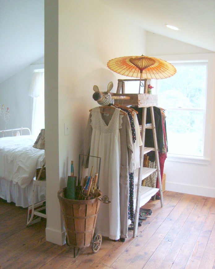 coat hanger from an old ladder