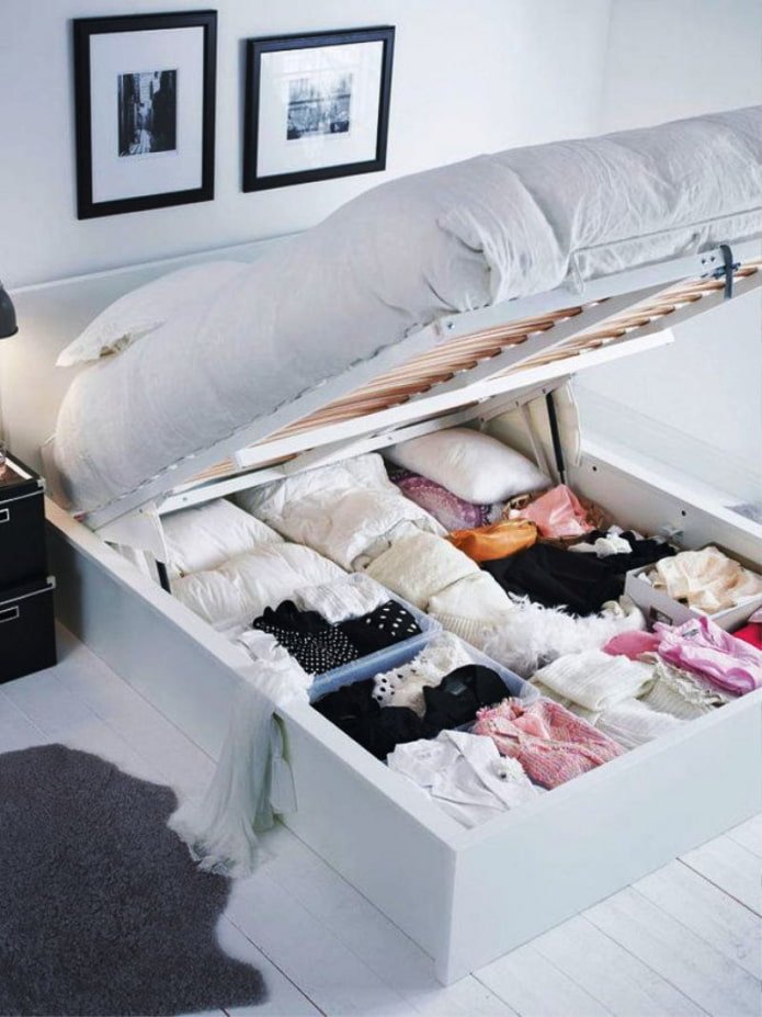 things inside the bed