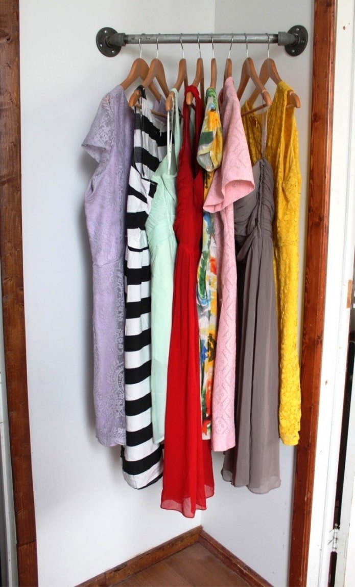 corner with a hanger