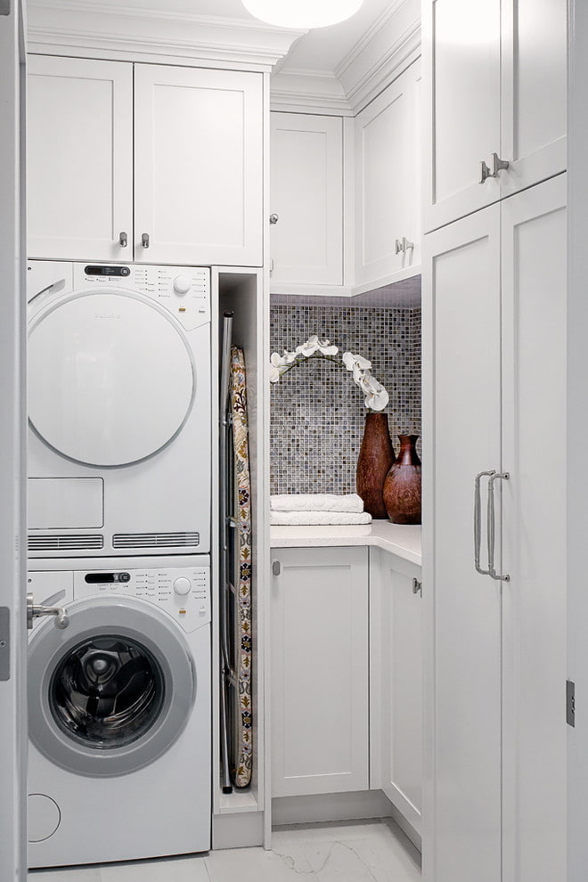 Ironing board in a wardrobe