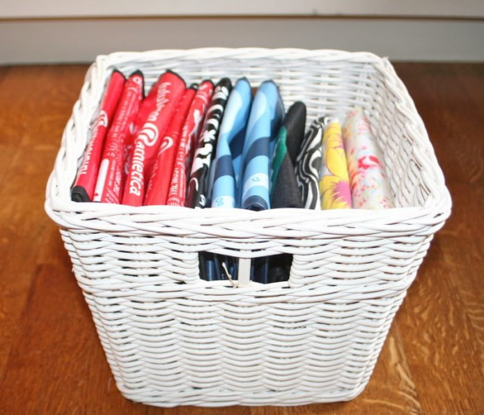 Bags in a basket