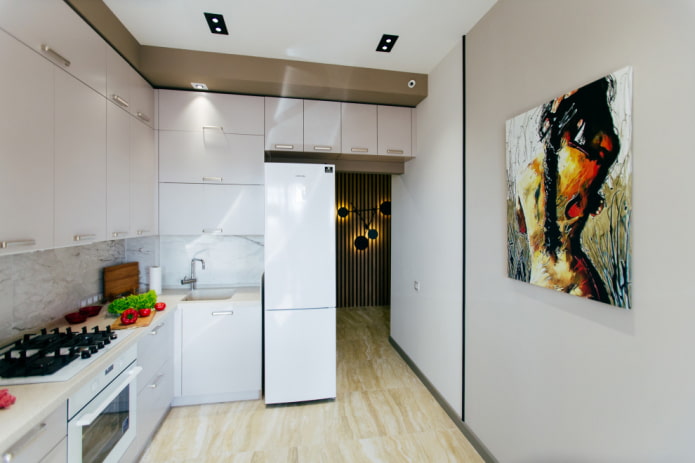 Cabinets above the door