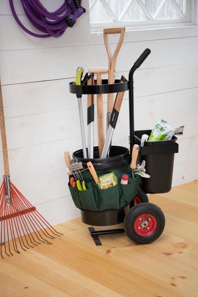 Barrel for garden tools