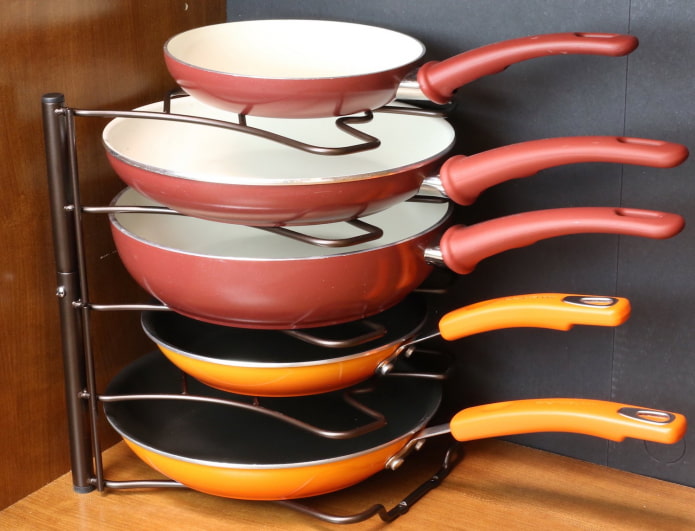 Frying pan rack