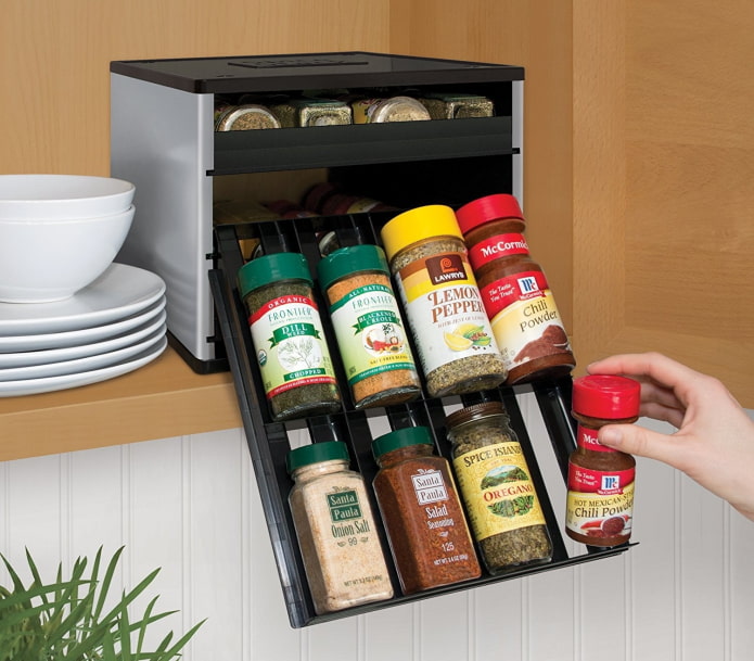 Organizer on the shelf