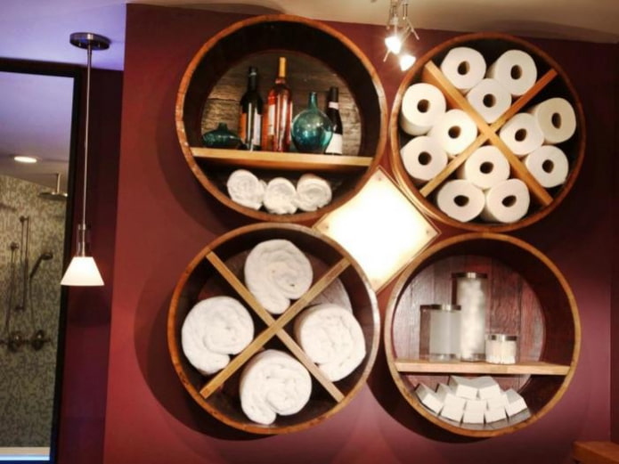 round shelves