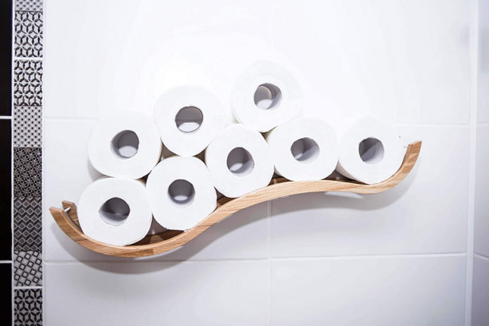 wave-shaped shelf