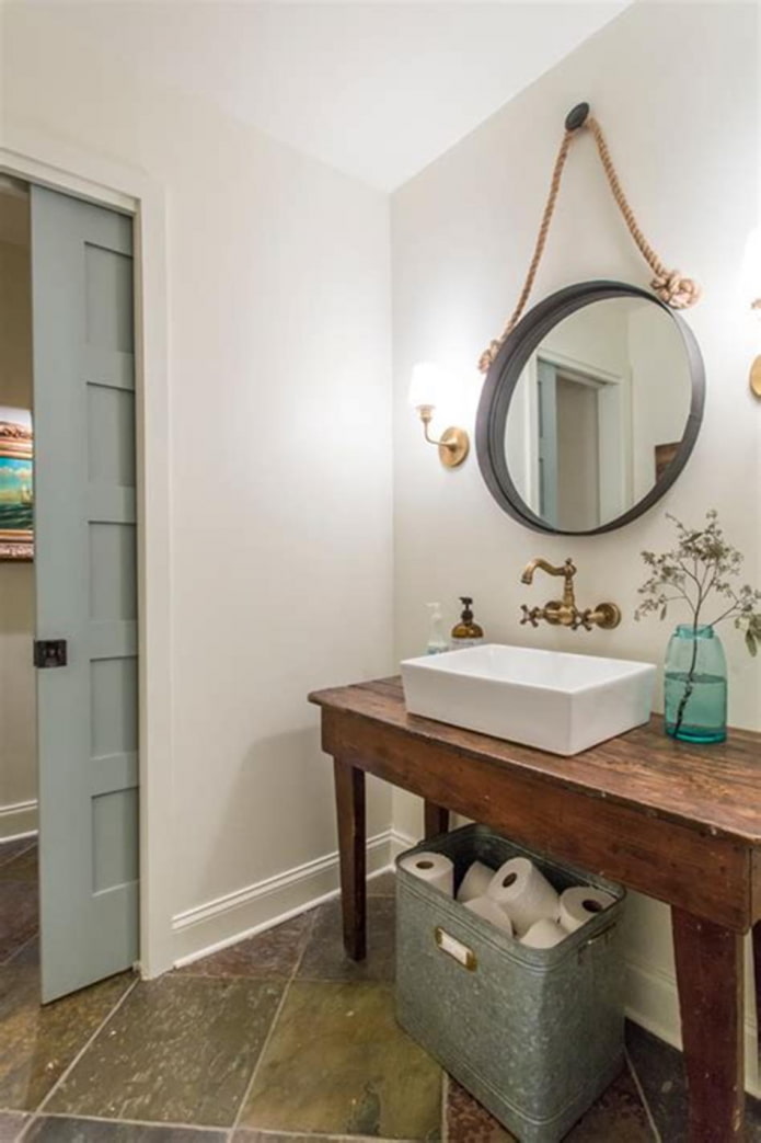 basin with rolls