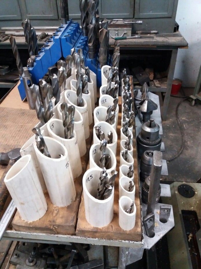 PVC pipe organizer