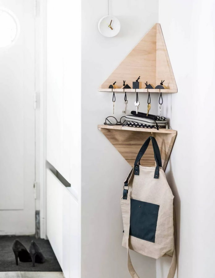 homemade corner shelf