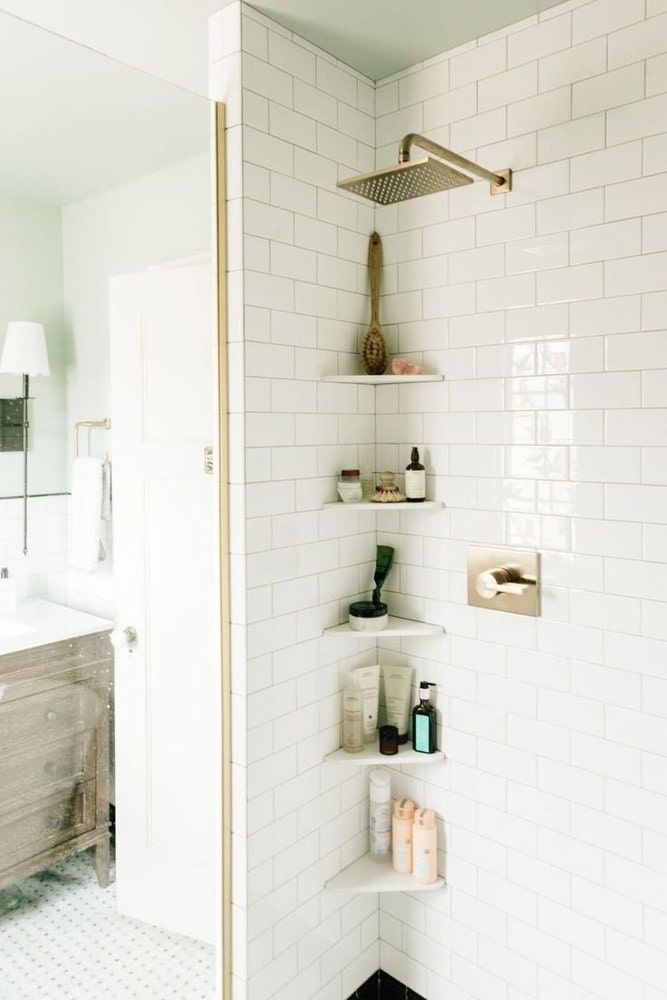 Corner shelves