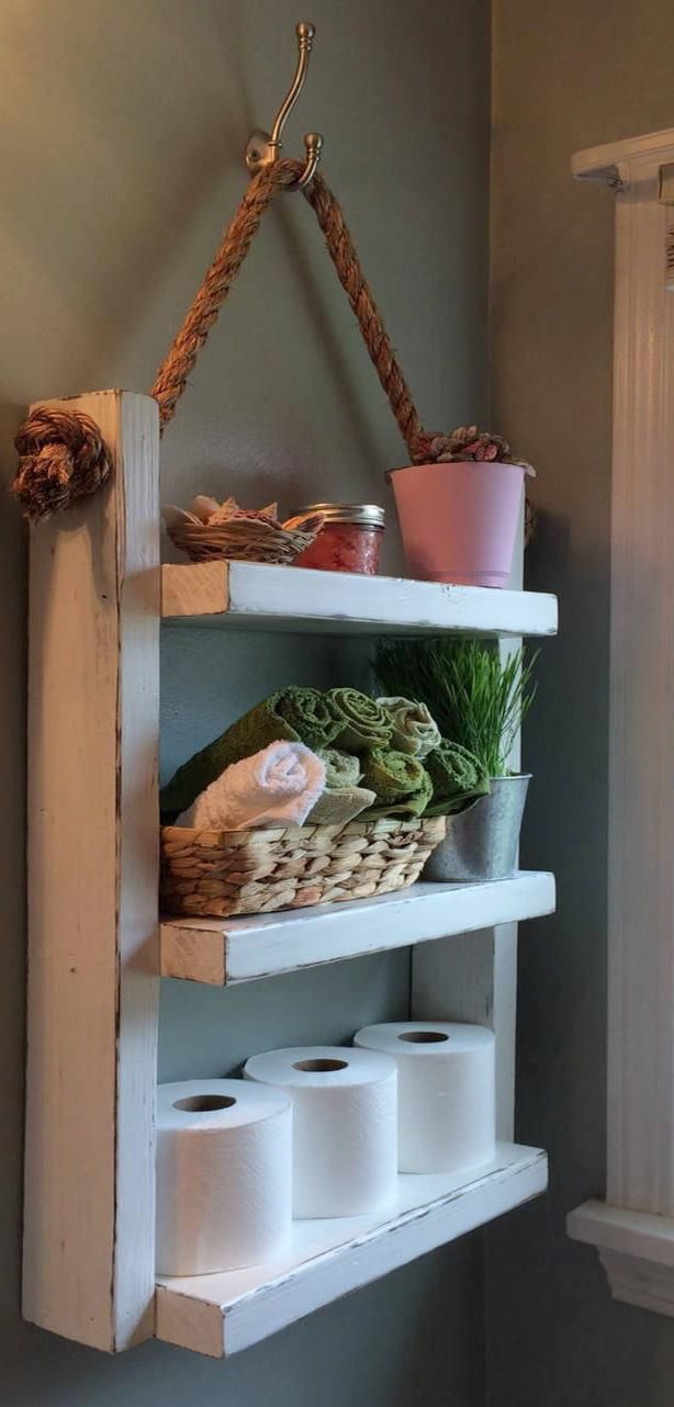 Shelf on a rope