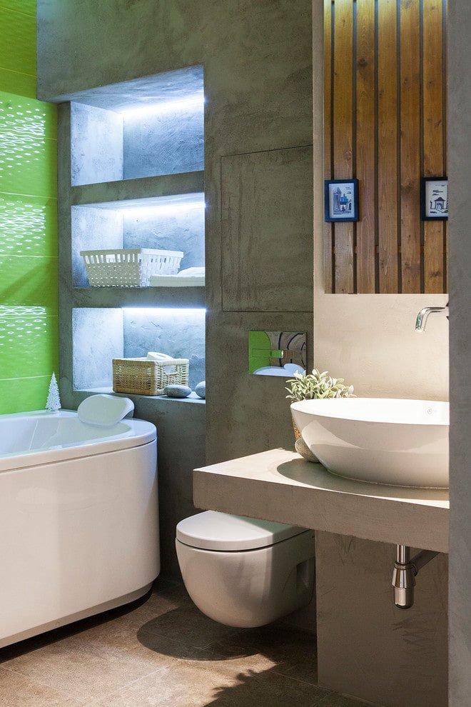 Niches with lighting
