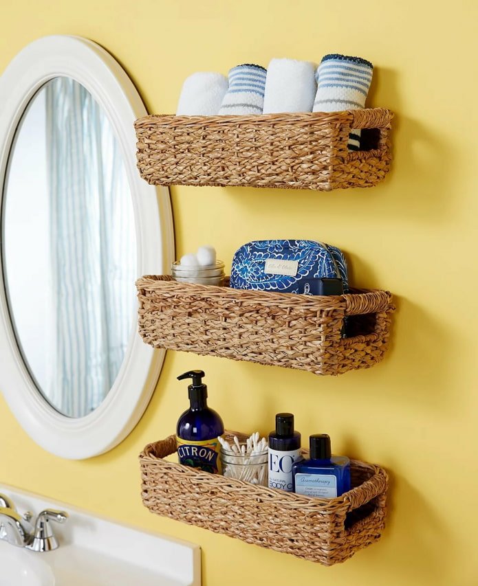 Baskets on the walls