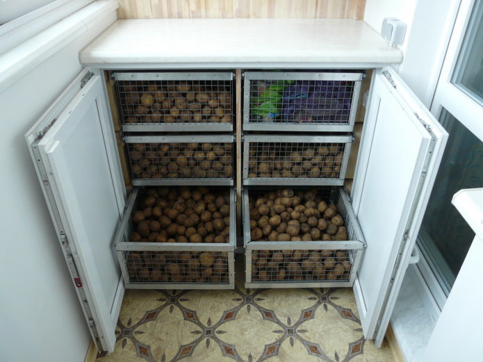 Refrigerator on the balcony