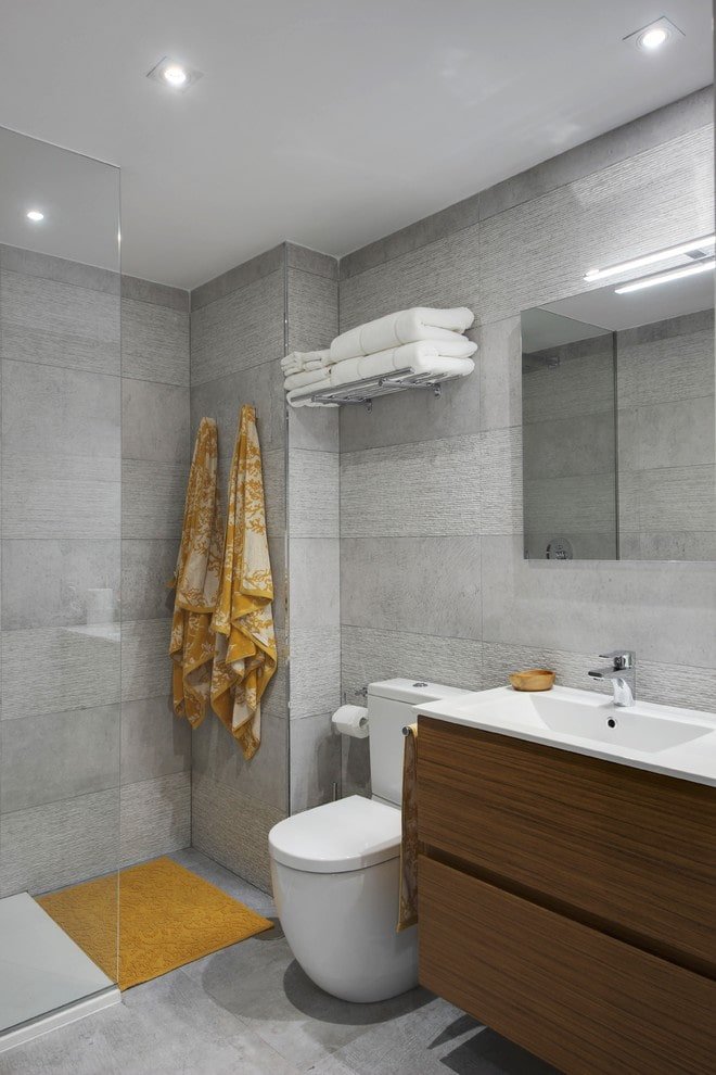 Shelf above the toilet
