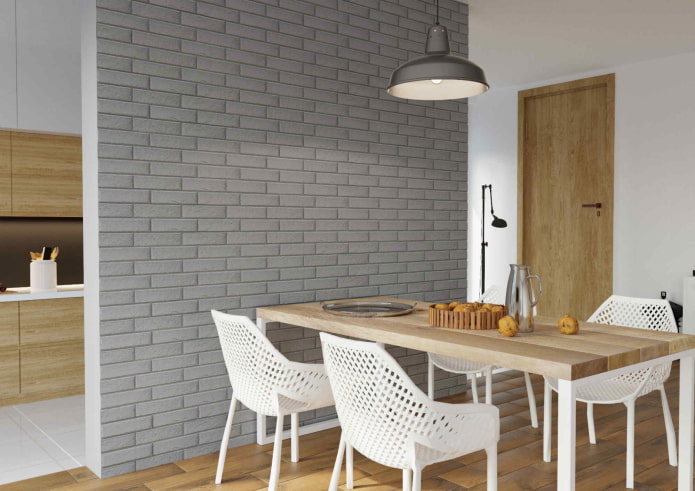 brickwork in the kitchen interior