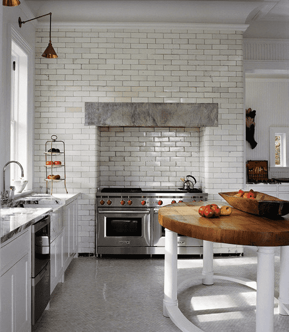 brickwork in the kitchen interior