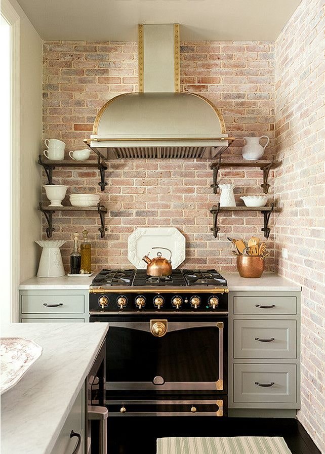 brickwork in the kitchen interior