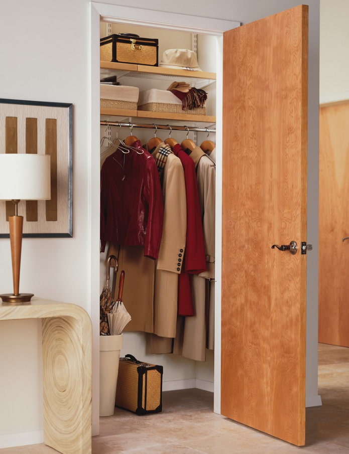 storage room in the interior of the hallway