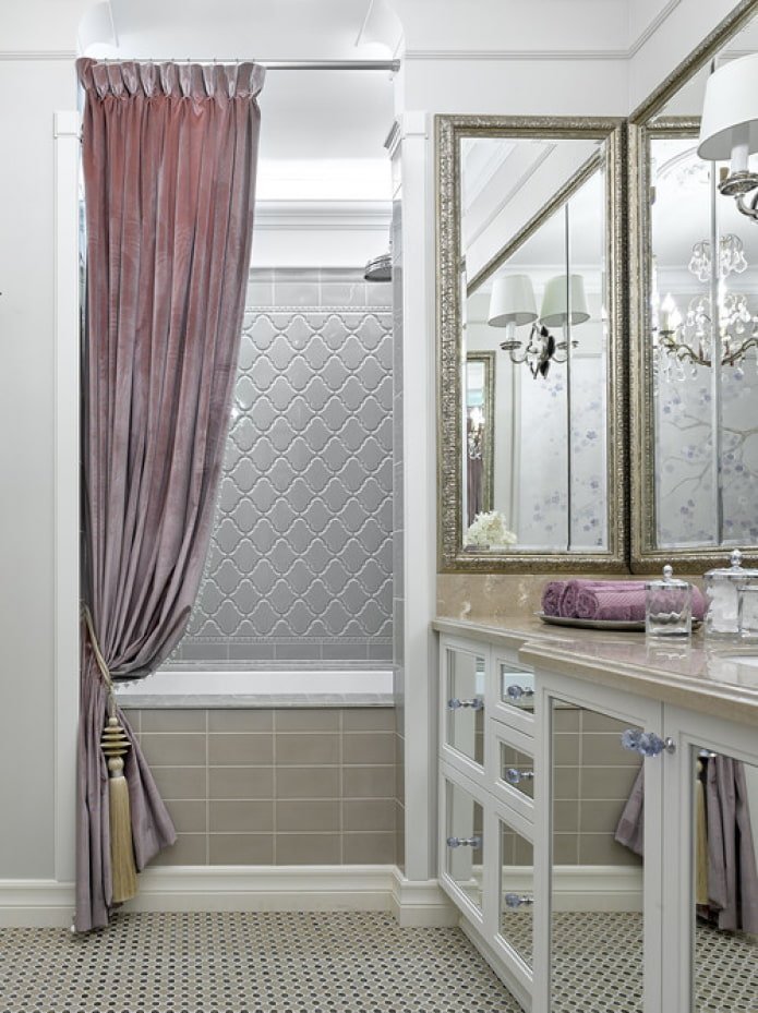 mirrors in the bathroom