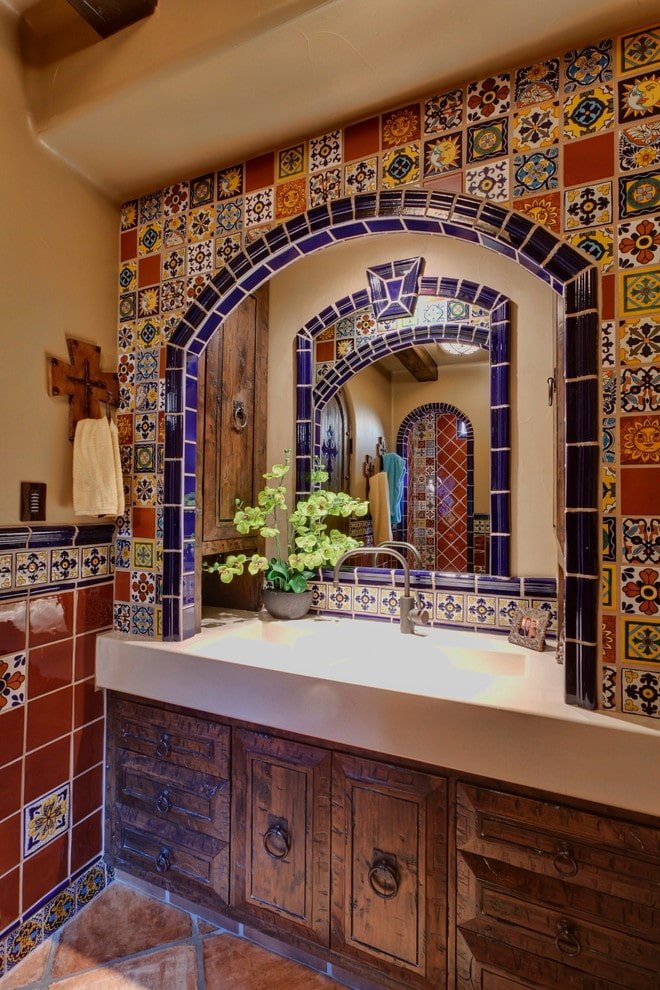 arch with clinker tile facing