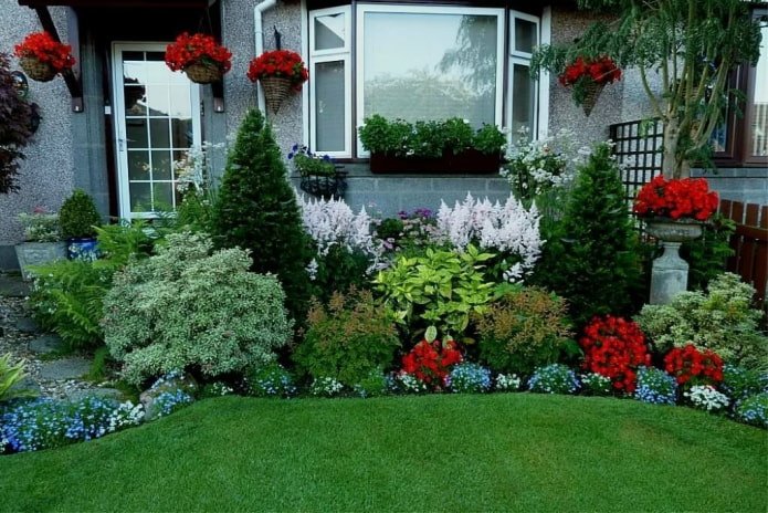 Mixborder near the house