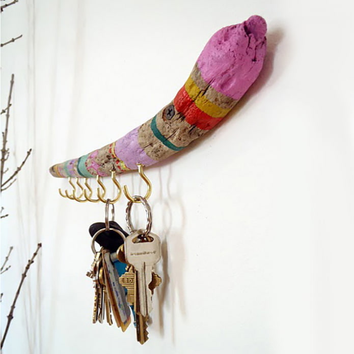 Finished key holder