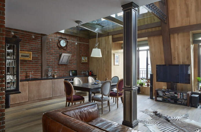 wooden column