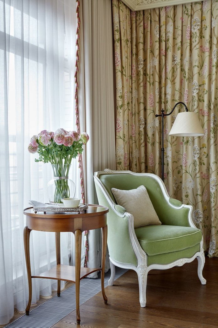curtains from different fabrics