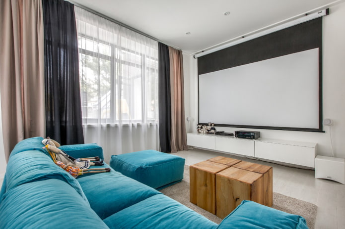 three-color curtains