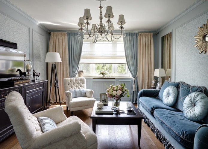 curtains in the living room