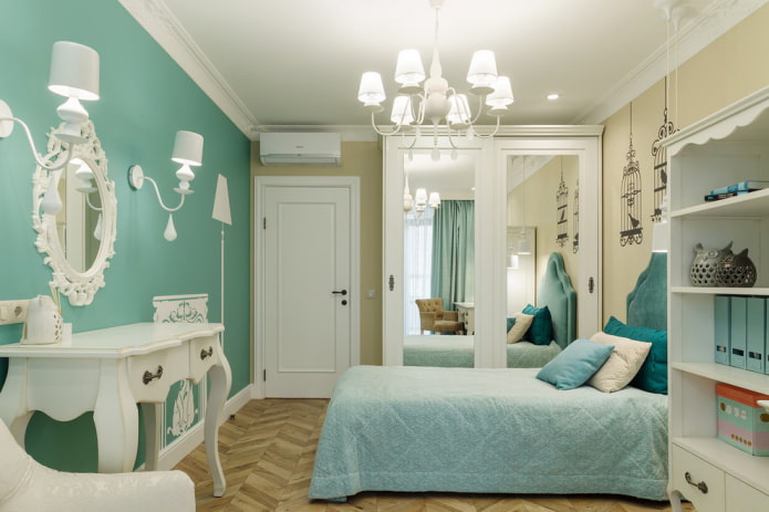 9 square meter bedroom for a girl