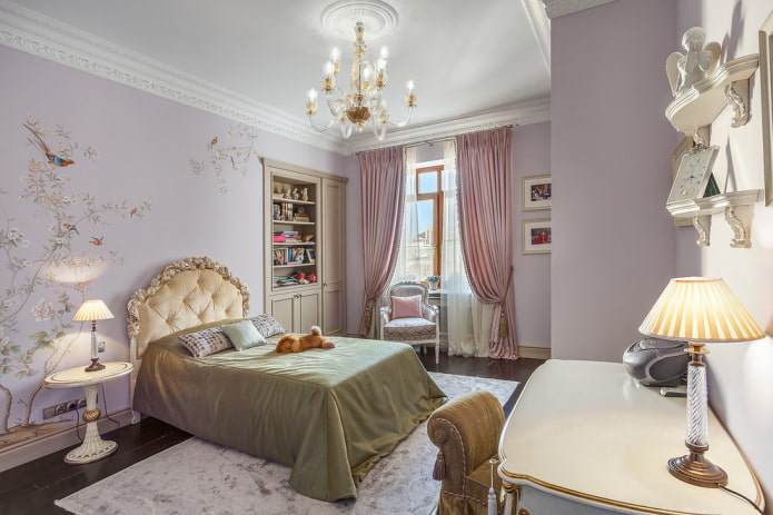 teenage girl's bedroom in a classic style