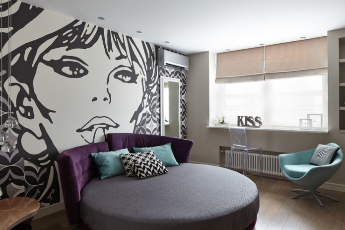 teen girl bedroom decoration