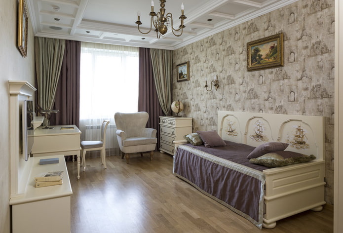 teenage girl's bedroom in a classic style