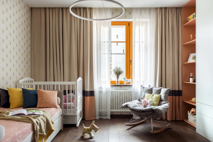 bedroom design for two girls of different ages 